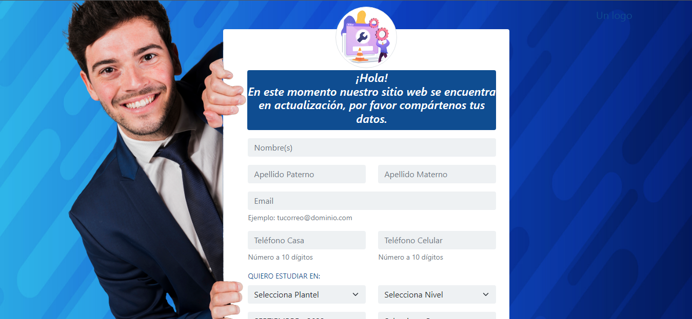 Formulario de registro página web